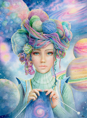 Diamond Painting Threads of the Universe 22" x 30" (55.8cm x 76cm) / Square with 83 Colors including 4 ABs and 1 Fairy Dust Diamonds / 62,105